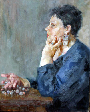 Портрет мамы 50x40 2005
